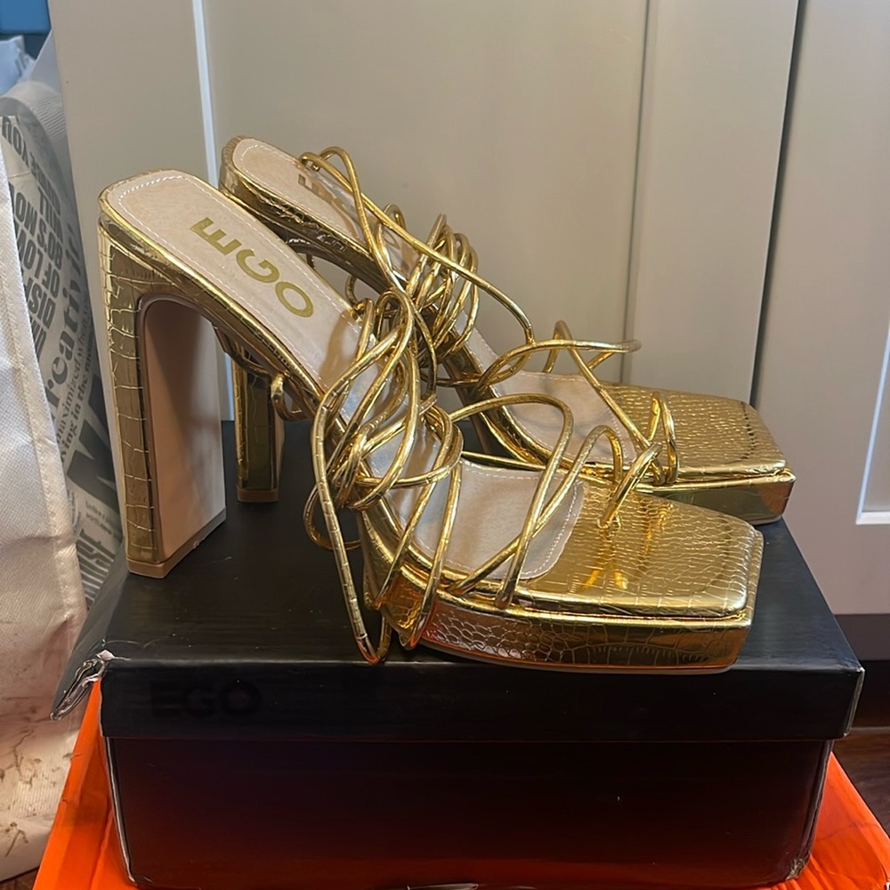 EGO gold heels